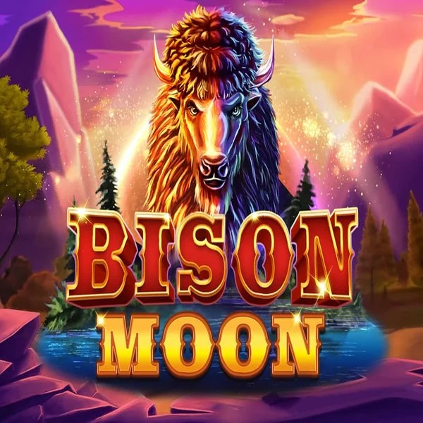 Bison Moon slot logo by Northern Lights Gaming at Hypekasino Casino