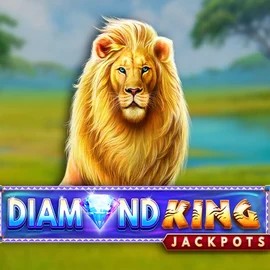 Diamond King Jackpots online game logo by SpinPlay Games on hypekasinocasino.com