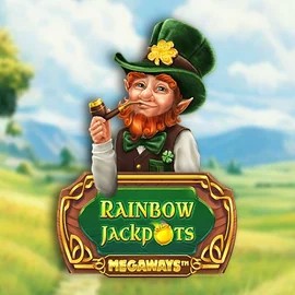 Rainbow Jackpots Megaways slot visual from Red Tiger Gaming available on hypekasinocasino.com